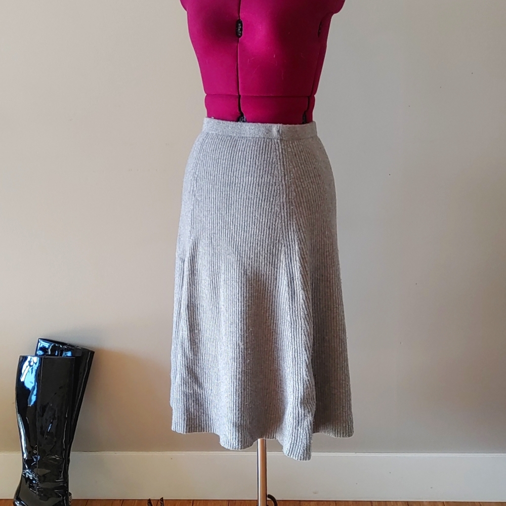 Ribbed Wool Skirt